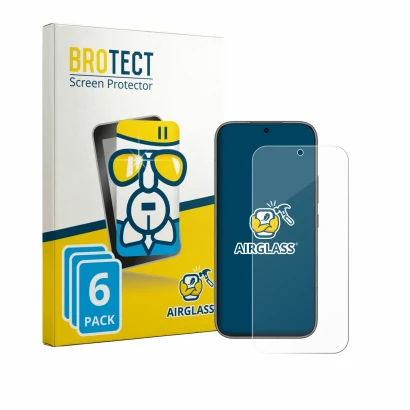 Face avant d’un emballage produit avec le logo de la marque BROTECT. À côté, l’appareil Honor 600 Pro est représenté avec la p