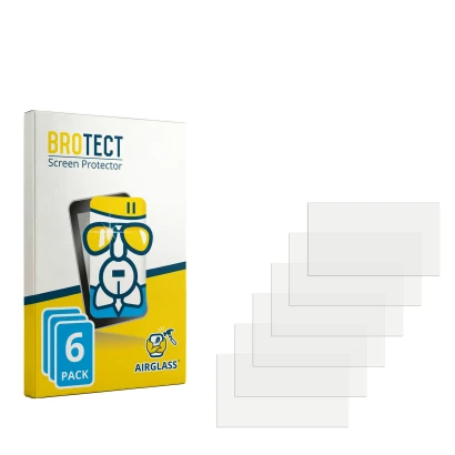 Face avant d’un emballage produit avec le logo de la marque BROTECT. À côté se trouve la protection d’écran correspondante.