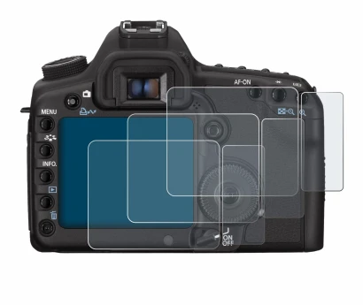 Image de l'appareil Canon EOS 5D Mark II avec une grande variété de protections d'écran.