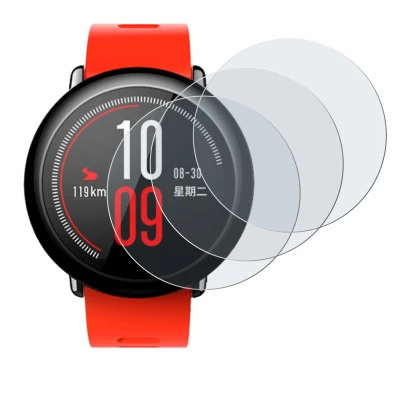Image de l'appareil Huami Amazfit Pace avec une grande variété de protections d'écran.