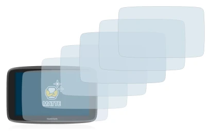 Image de l'appareil TomTom Go 6200 avec une grande variété de protections d'écran.