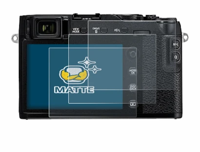 Image de l'appareil Fujifilm X-E3 avec une grande variété de protections d'écran.