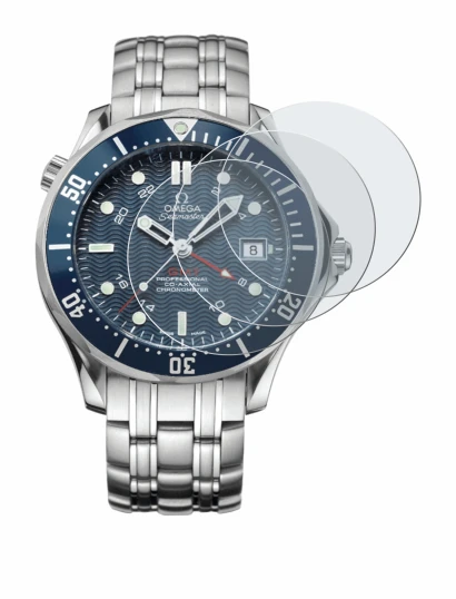 Image de l'appareil Omega Seamaster Diver (41 mm) avec une grande variété de protections d'écran.