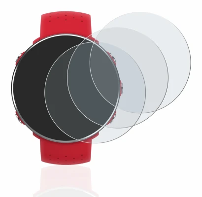 Image de l'appareil Polar Vantage M avec une grande variété de protections d'écran.