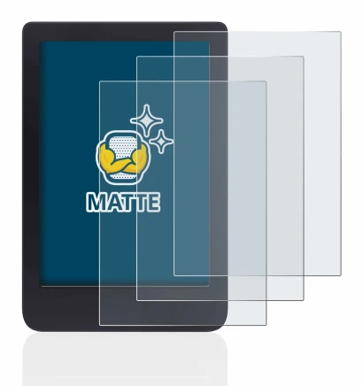 Image de l'appareil Tolino Shine 3 avec une grande variété de protections d'écran.