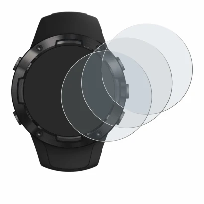 Image de l'appareil Suunto 5 avec une grande variété de protections d'écran.