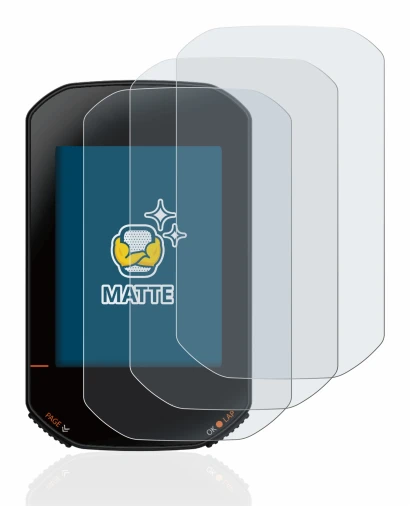 Image de l'appareil Bryton Rider 420 avec une grande variété de protections d'écran.