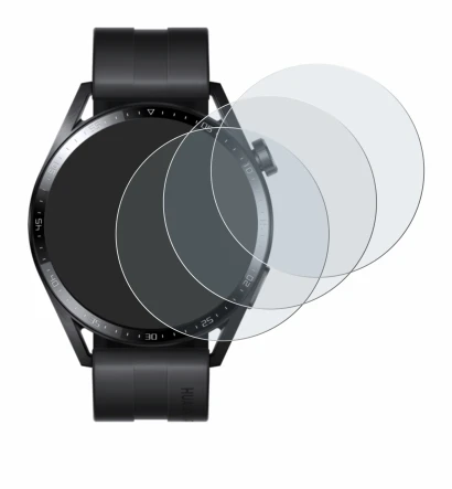Image de l'appareil Huawei Watch GT 3 (46 mm) avec une grande variété de protections d'écran.