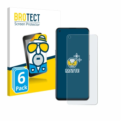 Face avant d’un emballage produit avec le logo de la marque BROTECT. À côté, l’appareil realme GT 5G est représenté avec la pr