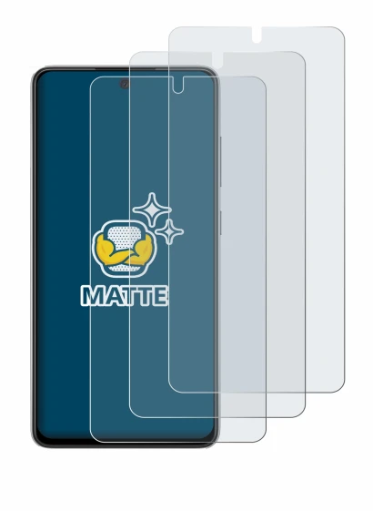 Image de l'appareil Samsung Galaxy A52s 5G avec une grande variété de protections d'écran.