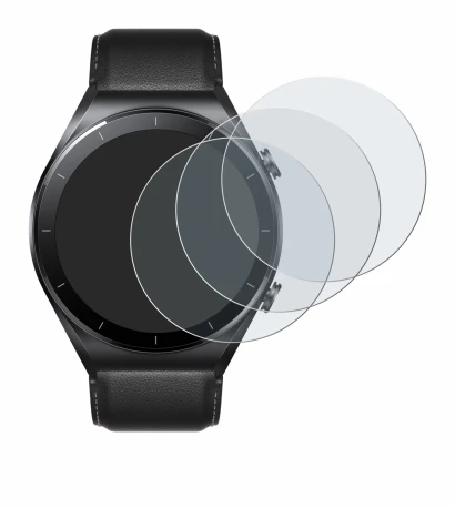 Image de l'appareil Xiaomi Watch S1 avec une grande variété de protections d'écran.