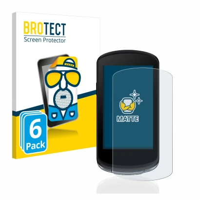 Face avant d’un emballage produit avec le logo de la marque BROTECT. À côté, l’appareil Garmin Edge 1040 est représenté avec l