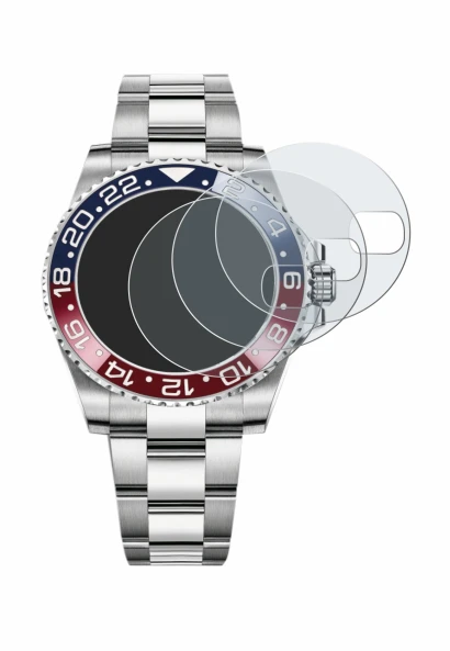 Image de l'appareil Rolex GMT-Master II avec une grande variété de protections d'écran.