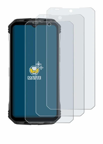 Image de l'appareil Doogee S100 avec une grande variété de protections d'écran.