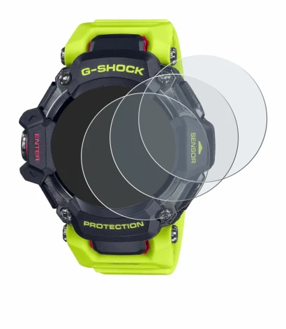Image de l'appareil Casio G-Shock GBD-H2000 avec une grande variété de protections d'écran.