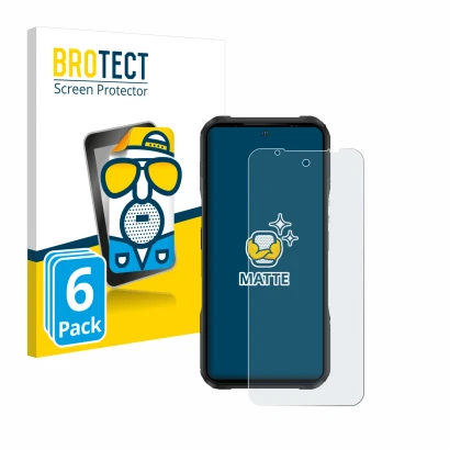 Face avant d’un emballage produit avec le logo de la marque BROTECT. À côté, l’appareil Doogee V20 Pro est représenté avec la