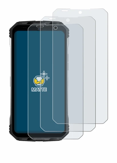 Image de l'appareil Doogee S100 Pro avec une grande variété de protections d'écran.