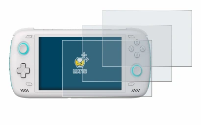 Image de l'appareil AYN Odin 2 avec une grande variété de protections d'écran.