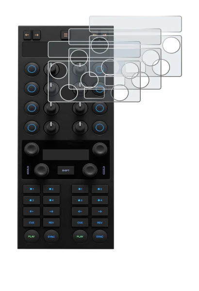 Image de l'appareil Native Instruments Traktor Kontrol X1 MK3 avec une grande variété de protections d'écran.