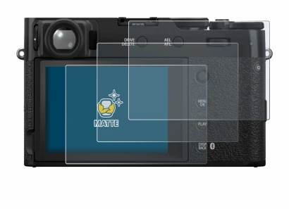 Image de l'appareil Fujifilm X100VI avec une grande variété de protections d'écran.