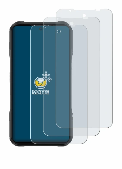Image de l'appareil Doogee V20S avec une grande variété de protections d'écran.