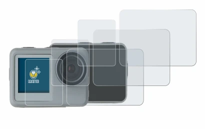 Image de l'appareil Rollei Actioncam 9s Plus avec une grande variété de protections d'écran.