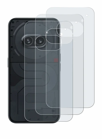 Image de l'appareil Nothing Phone (2a) (Arrière) avec une grande variété de protections d'écran.