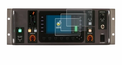 Image de l'appareil Behringer X32 Rack avec une grande variété de protections d'écran.