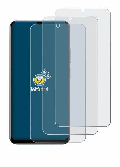 Image de l'appareil realme C61 avec une grande variété de protections d'écran.