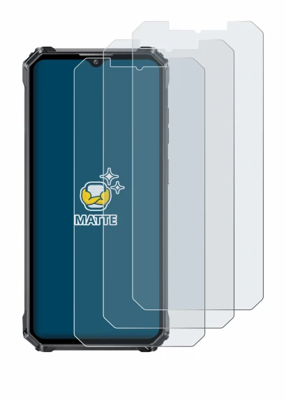 Image de l'appareil Oukitel WP28E avec une grande variété de protections d'écran.