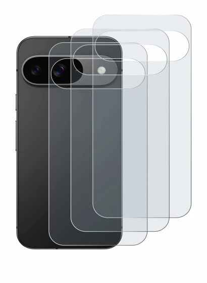 Image de l'appareil Google Pixel 9 (Arrière) avec une grande variété de protections d'écran.