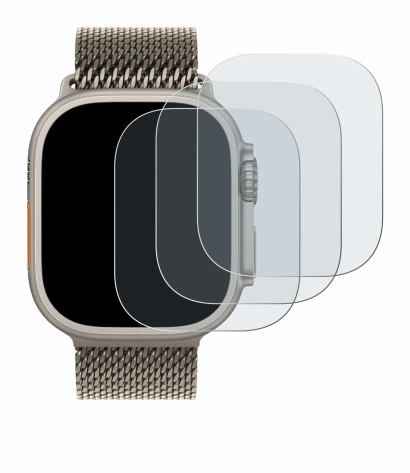Image de l'appareil Apple Watch Ultra 3 avec une grande variété de protections d'écran.