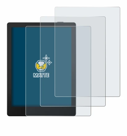 Image de l'appareil Boox Go 6 avec une grande variété de protections d'écran.