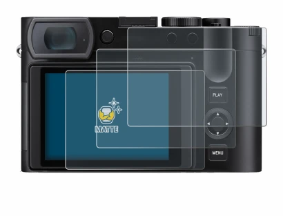 Image de l'appareil Leica Q3 43 avec une grande variété de protections d'écran.
