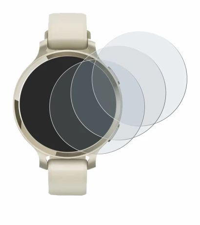 Image de l'appareil Garmin Lily 2 Active avec une grande variété de protections d'écran.