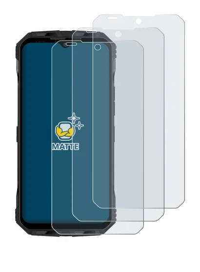 Image de l'appareil Doogee V Max Plus avec une grande variété de protections d'écran.