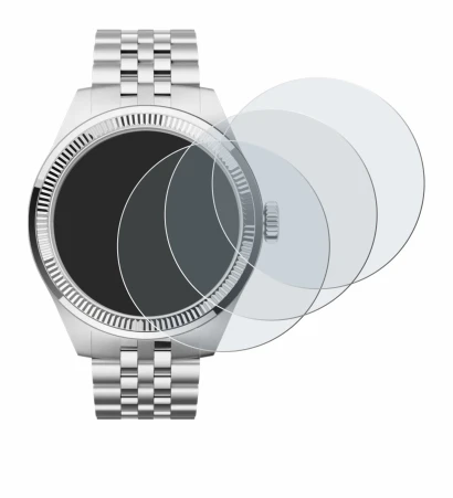 Image de l'appareil Withings ScanWatch Nova Brilliant (39 mm) avec une grande variété de protections d'écran.