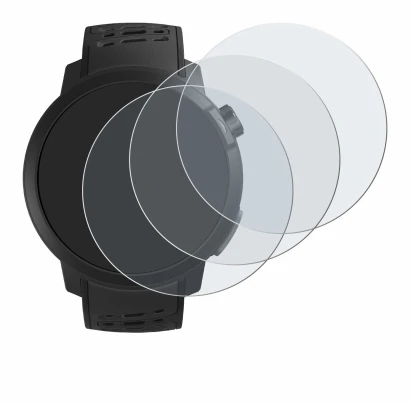 Image de l'appareil Coros Pace Pro avec une grande variété de protections d'écran.