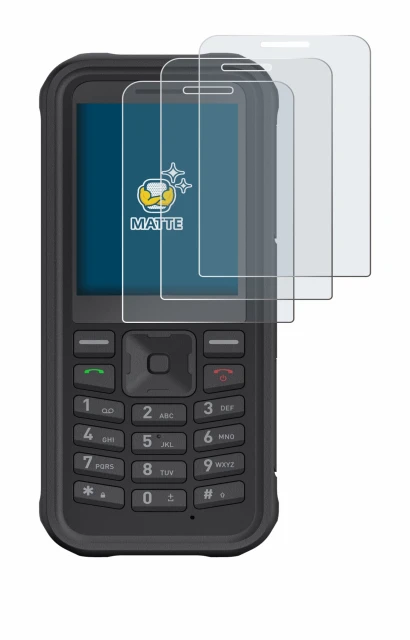 Image de l'appareil Sonim XP100 avec une grande variété de protections d'écran.