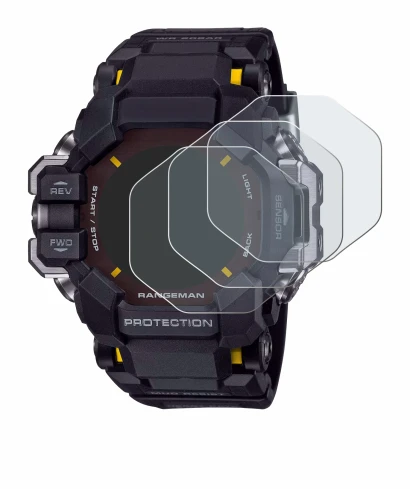 Image de l'appareil Casio G-Shock GPR-H 1000 avec une grande variété de protections d'écran.