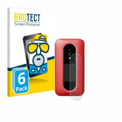 Face avant d’un emballage produit avec le logo de la marque BROTECT. À côté, l’appareil Doro Leva L30 (Affichage externe) est