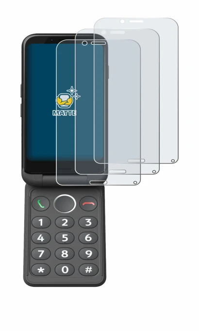 Image de l'appareil Doro Aurora A20 avec une grande variété de protections d'écran.