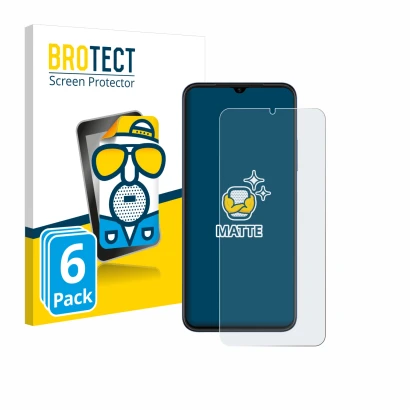 Face avant d’un emballage produit avec le logo de la marque BROTECT. À côté, l’appareil Huawei Nova Y61 est représenté avec la