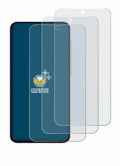 Image de l'appareil Samsung Galaxy A56 5G (case-friendly) avec une grande variété de protections d'écran.