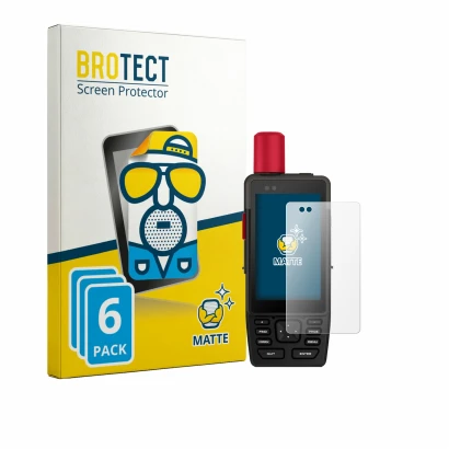 Face avant d’un emballage produit avec le logo de la marque BROTECT. À côté, l’appareil Garmin GPSMAP H1i Plus est représenté