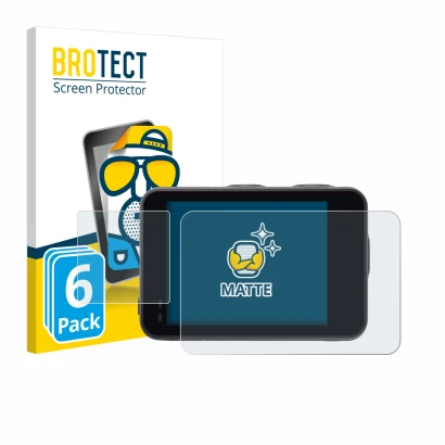 Face avant d’un emballage produit avec le logo de la marque BROTECT. À côté, l’appareil Akaso Brave 7 est représenté avec la p