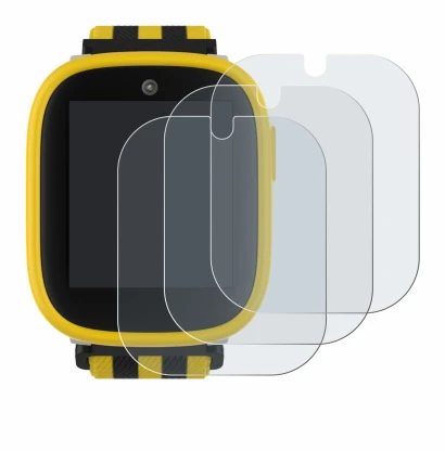 Image de l'appareil Xplora X6 Play BVB-Edition avec une grande variété de protections d'écran.