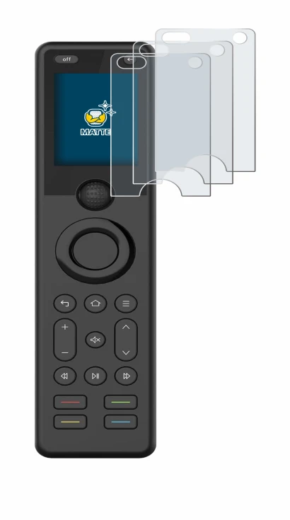 Image de l'appareil Sofabaton X1S avec une grande variété de protections d'écran.