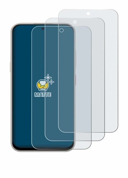 Image de l'appareil Nubia V80 Pro avec une grande variété de protections d'écran.