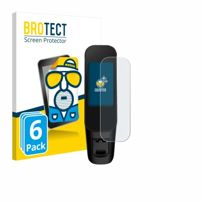 Face avant d’un emballage produit avec le logo de la marque BROTECT. À côté, l’appareil Xiaomi Electric Scooter 6 Max est repr